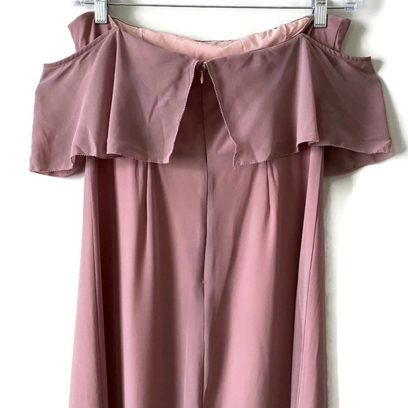 Tobi Into You Mauve Ruffle Top Dress size L - Picture 8 of 12